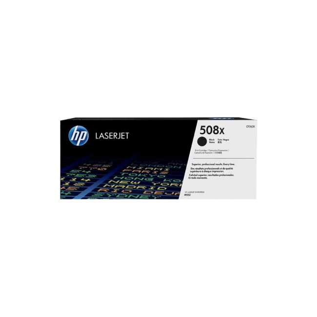 HP 508X - Alto rendimiento - negro - original - LaserJet - cartucho de tóner (CF360X) - para Color LaserJet Enterprise MFP M577; LaserJet Enterprise Flow MFP M577-3