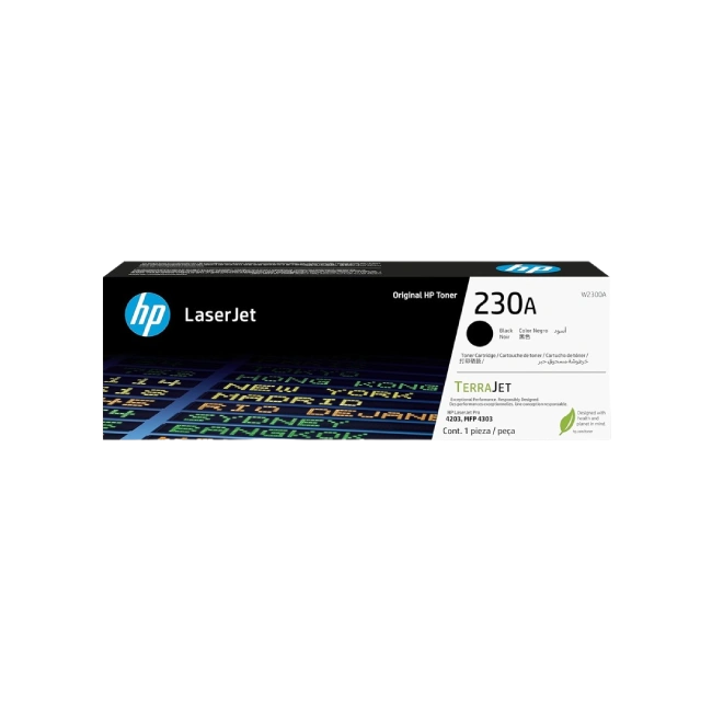 HP 230A - Negro - original - LaserJet - cartucho de tóner (W2300A) - para Color LaserJet Pro 4201, 4203, MFP 4301, MFP 4303-3