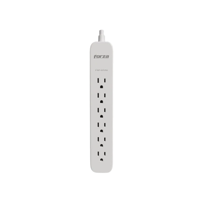 Forza - Surge protector - AC 110/220 V - 6 Tomas de Corriente - 500J 2Pack GR/BK-4