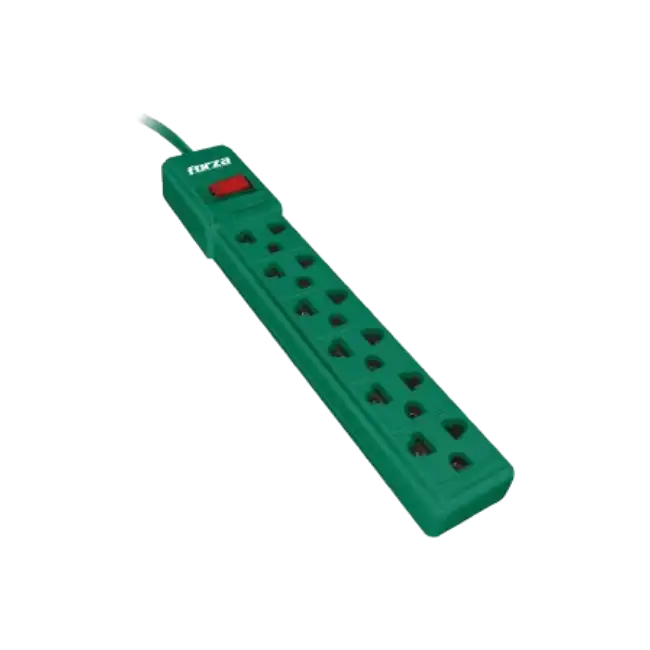 Forza - Power strip - AC 110/220 V - 6 Tomas de Corriente - Green-4