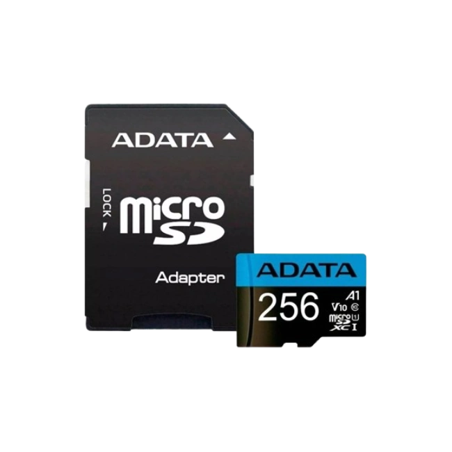 Memoria Micro SD 256GB Adata AUSDX256GUICL10A1-RA1-3