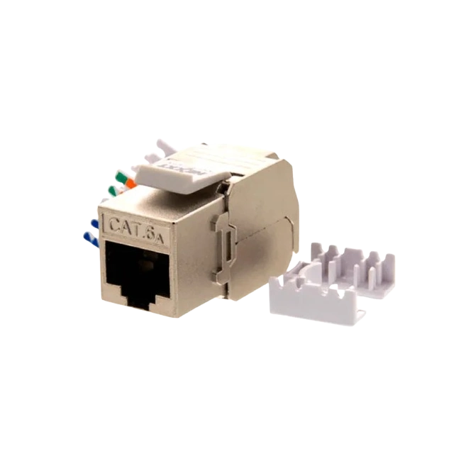 Nexxt - Inserto modular - CAT 6a - STP - RJ-45 - plata-1