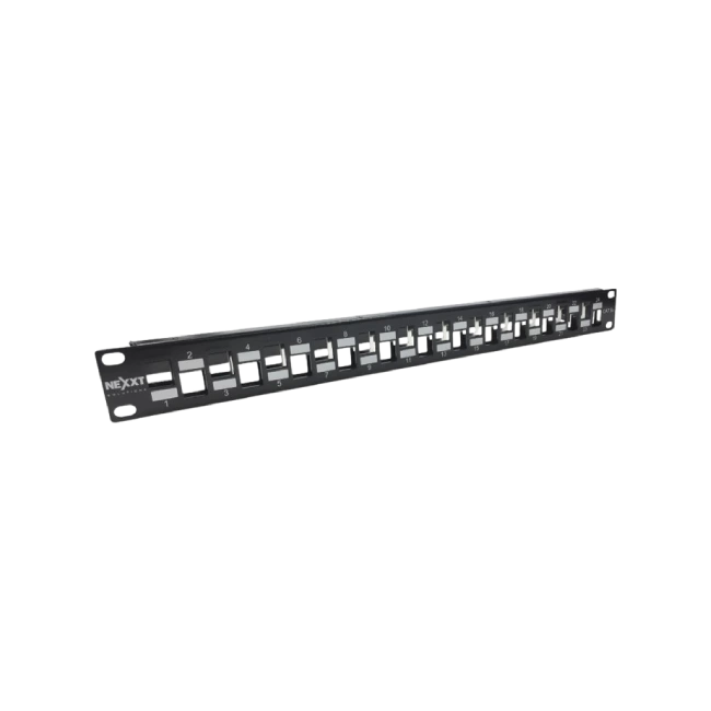 Nexxt - Modular Patch Panel - Cat6A - 24P for SFTP Keys Jack - Rack-4