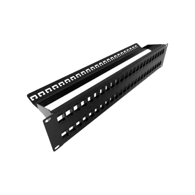 Nexxt - Tablero de conexiones - instalable en bastidor - negro, RAL 9005 - 1U - 19" - 24 puertos-4
