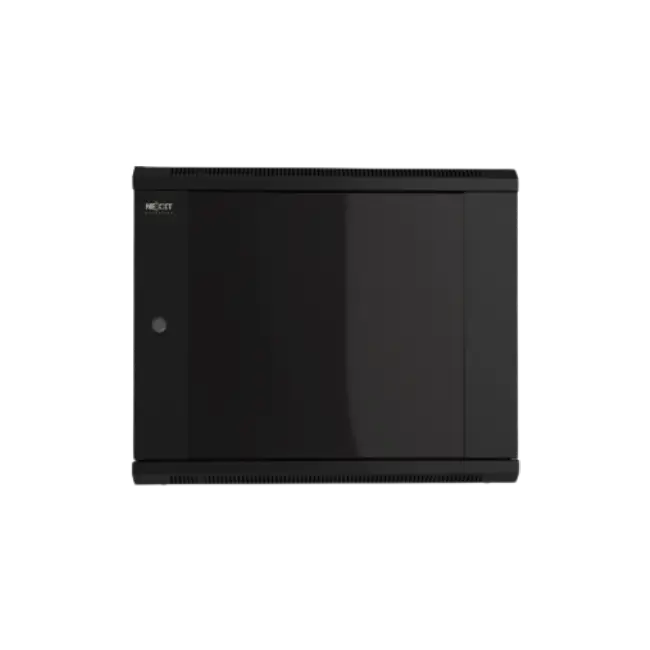 Nexxt Solutions Infrastructure - Wall mount enclosure - SPCC steel / Tempered glass - Black / RAL 9005-4
