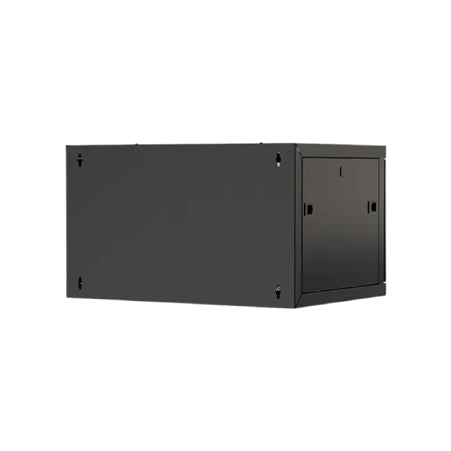 Nexxt Solutions Infrastructure - Wall mount enclosure - SPCC steel / Tempered glass - Black / RAL 9005 - 12U 600X450