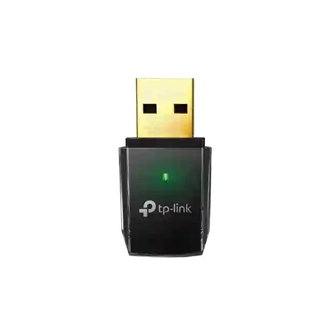 Adaptador WiFi TP Link Archer T2U AC600 Inalambrico Dual Band Mini 433 Mbps en 5 GHz 200 Mbps en 2.4 GHz USB 2.0-4
