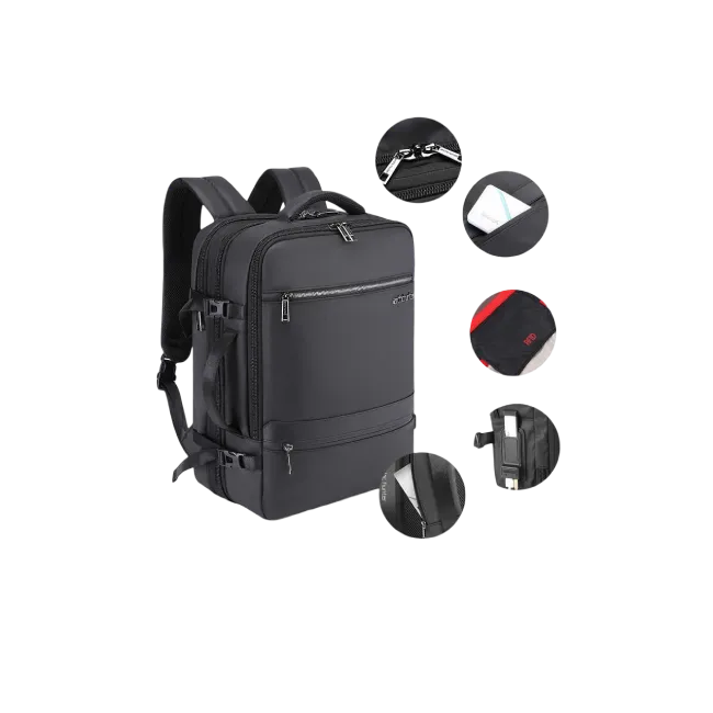 Mochila Arctic Hunter B00350 para Laptop 15.6" Color Negro-3