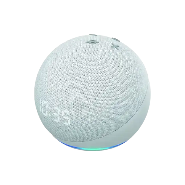 Bocina Amazon Echo Dot 4ta Generacion con Alexa Color Blanco Glaciar-3