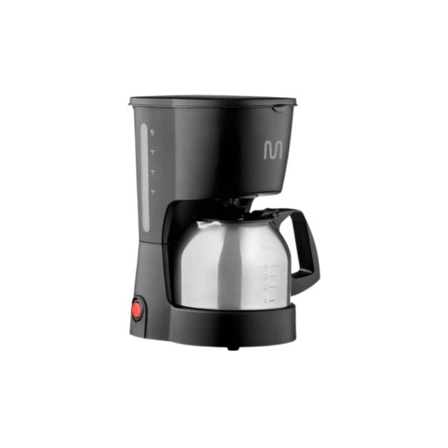 CAFETERA ELÉCTRICA JARRA DE ACERO INOX. 5 TAZAS PEQUEÑAS-2