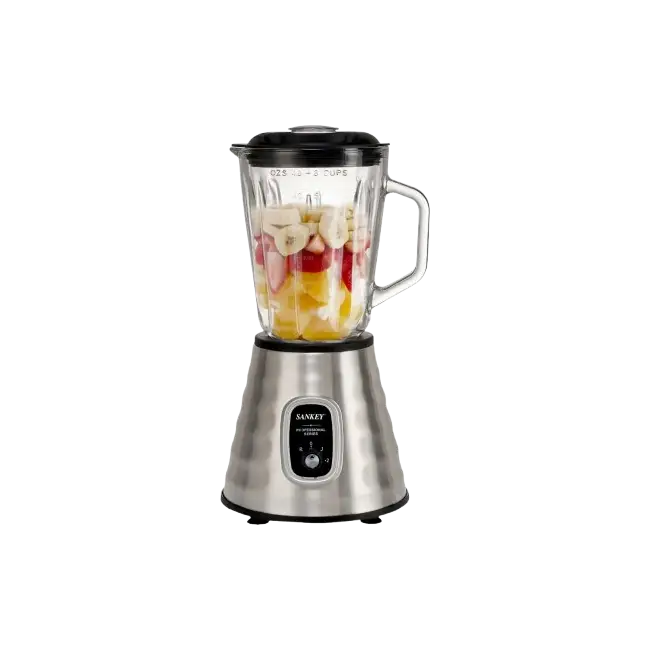 Licuadora Sankey BL-1570 CHG 1.5 Litros Vaso de Vidrio 350W 2 Velocidades y Funcion de Pulso Color Gris