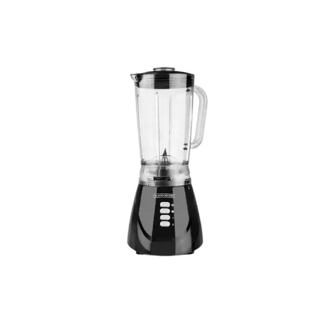 Licuadora Black+Decker BL0002BD 2 Velocidades + Pulso 550W 4 Cuchillas Multinivel de Acero Inoxidable Color Negro-1