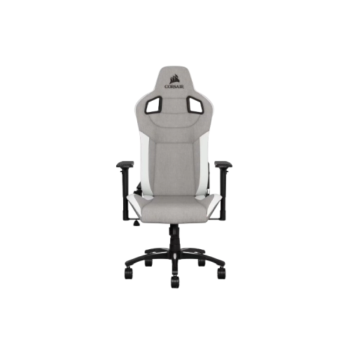 SILLA GAMING CORSAIR T3 RUSH COLOR GRIS CON BLANCO-1
