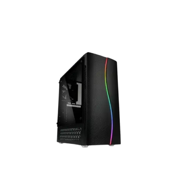 Case Gaming Eagle Warrior CG17Z3RA001C Vidrio Templado con RGB Color Negro-1