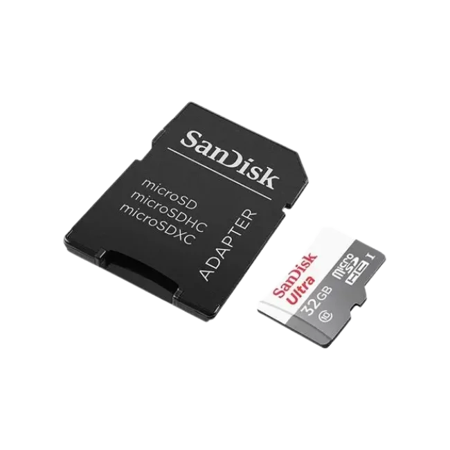SanDisk Ultra - Tarjeta de memoria flash (adaptador microSDHC a SD Incluido) - 32 GB - Class 10 - microSDHC UHS-I-6