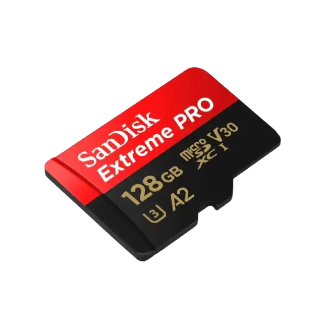 SanDisk Extreme Pro - Tarjeta de memoria flash (adaptador microSDXC a SD Incluido) - 128 GB - A2 / Video Class V30 / UHS-I U3 / Class10 - microSDXC UHS-I-4