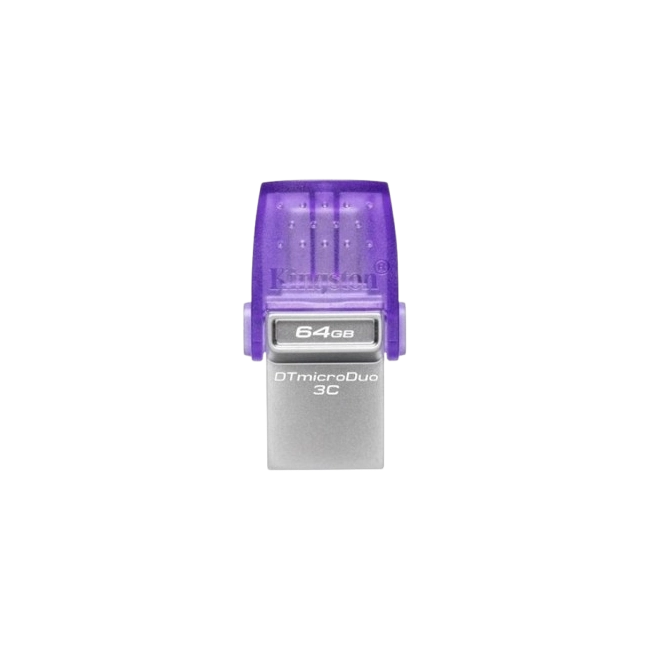Kingston DataTraveler microDuo 3C - Unidad flash USB - 64 GB - USB 3.2 Gen 1 / USB-C-1