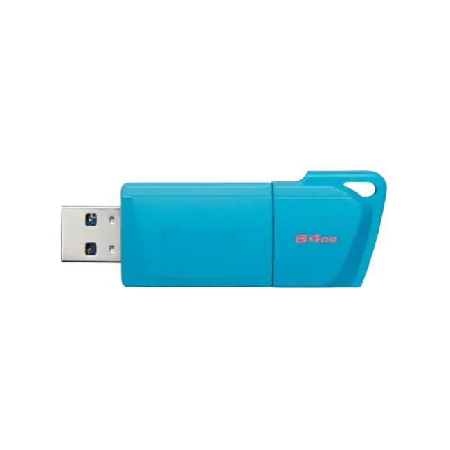 Kingston - USB flash drive - USB 3.2 Gen 2 - NEON Aqua Blue-3