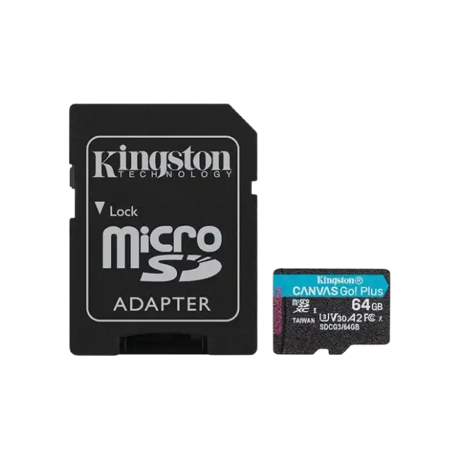 Kingston - Flash memory card - SDHC Memory Card - 64GB microSDXC Canvas Go Plus