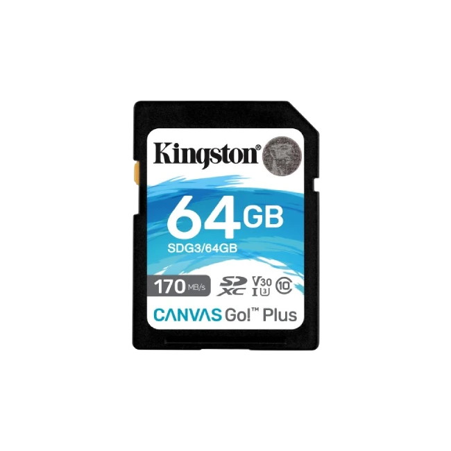 Kingston - Flash memory card - SDXC Canvas - 64GB SDXC Canvas Go Plus Gen4-3