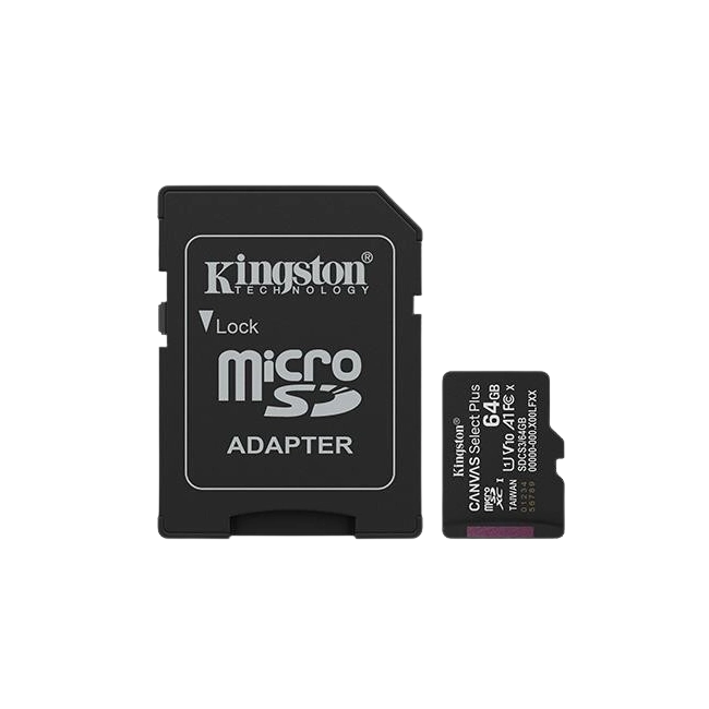 Kingston - Flash memory card - microSDHC - 64GB microSDXC Canvas Select P-1