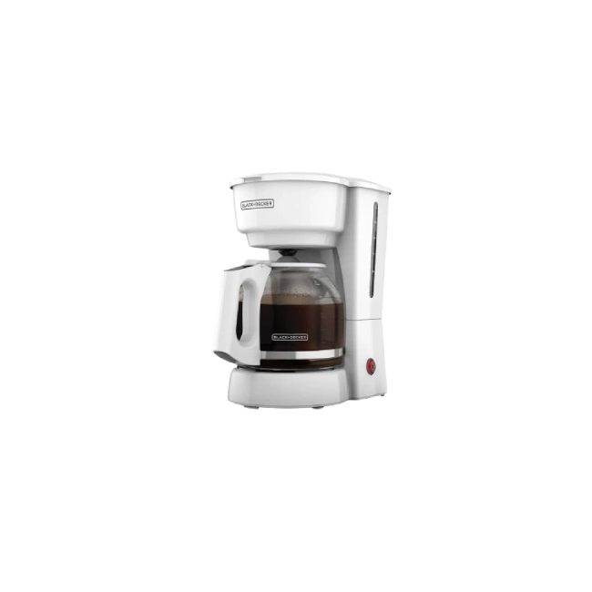 Cafetera Black+Decker CM0916W 12 Tazas Jarra de Vidrio Filtro Permanente/Apagado Color Blanco