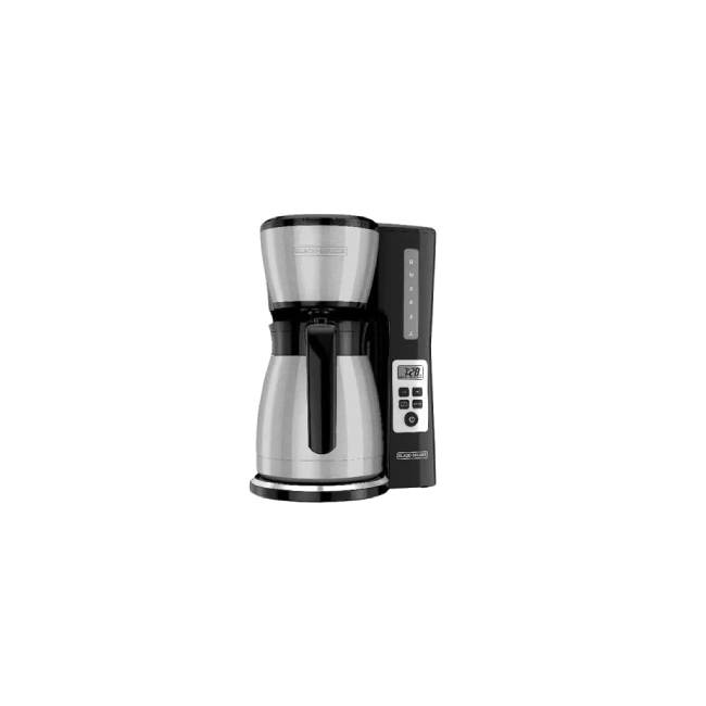 Cafetera Black+Decker CM2046S-LA de 12 Tazas con Jarra Termica-2