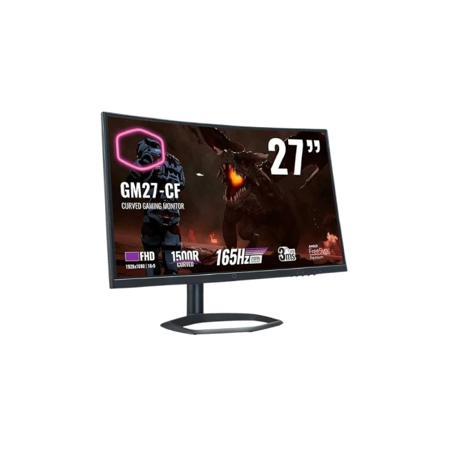 Monitor 27" Cooler Master CMI-GM27-CF LED 1920X1080 165Hz 3Ms Hdmi Dp Curvo Wide Negro Freesync-5