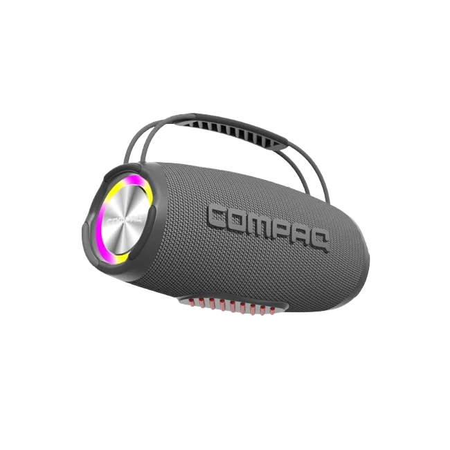 Bocina Portatil Compaq CMQ35 de 35W con Bluetooth y USB-C Color Gris-4