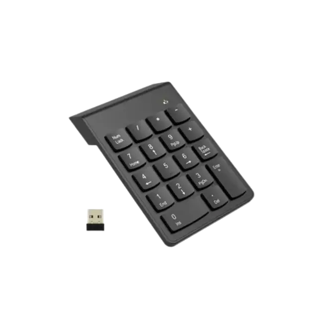 Teclado Numerico Inalambrico Steren COM-633 Con 19 Teclas Color Negro-2