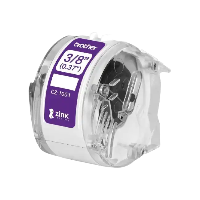 Rollo de cinta adhesiva Zero Ink. (3/8"-0.37"-9mm) 5mts Roll Cassette-6