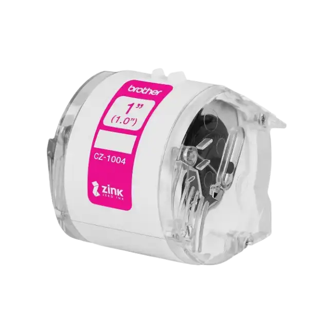 Rollo de cinta adhesiva Zero Ink. 1"- 25mm - Roll Cassette 5mts-2
