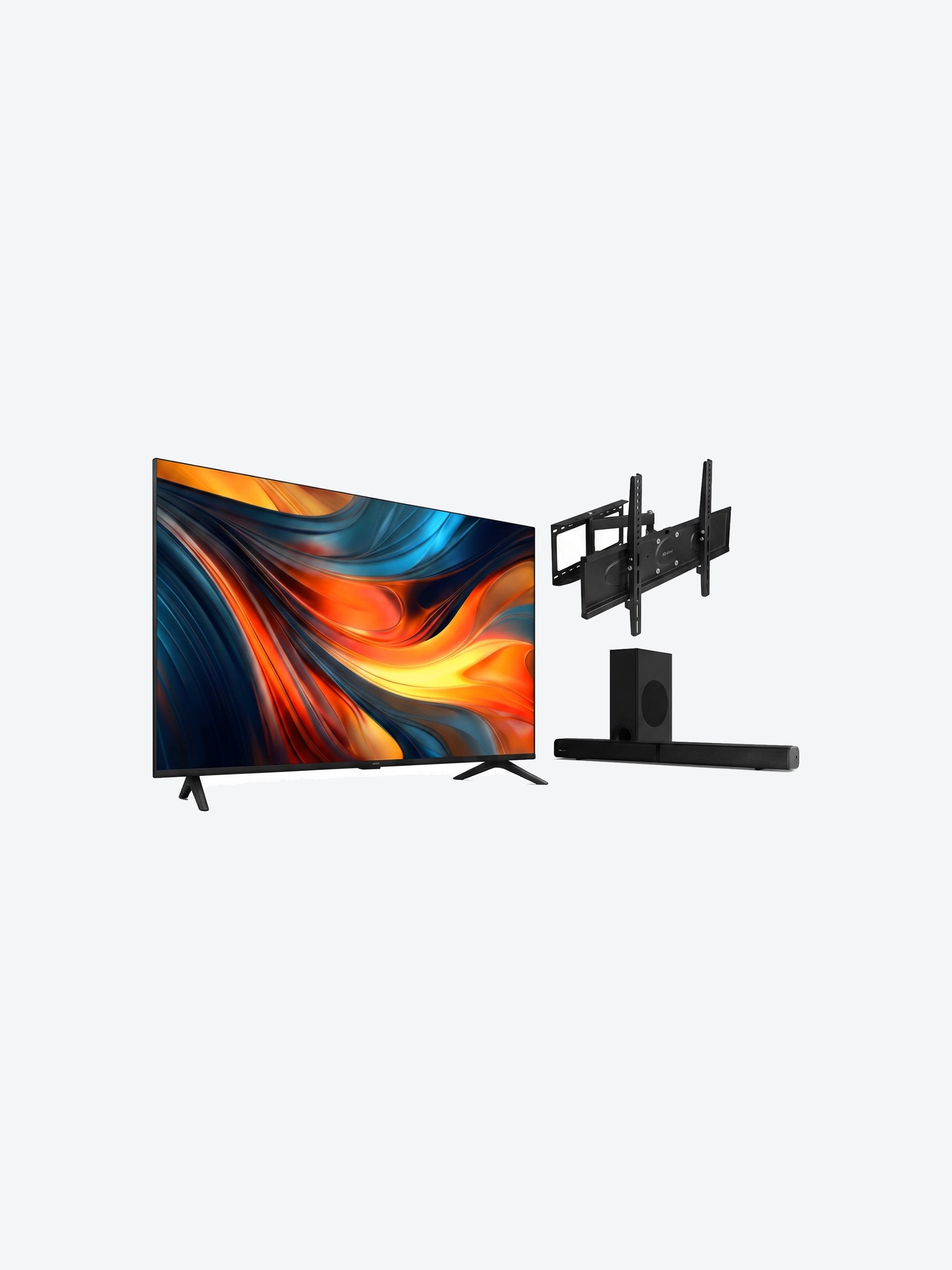 Combo de Sound Bar Klip Xtreme KSB-230 y Television Xiaomi TV A 50" 2026 63905 UHD 4K UHD GoogleTV BT360 / Wifi Color Negro con Bracket (Base) Para TV KLIP XTREME KPM-885