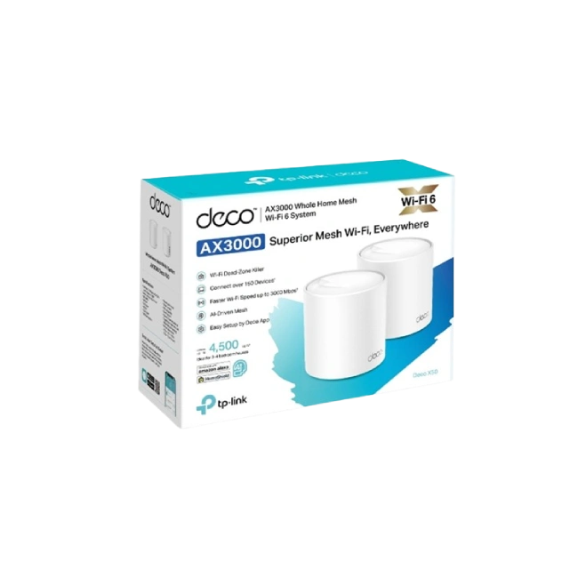 DECO TP-LINK MESH WIFI 6 AX3000 (2PACK)