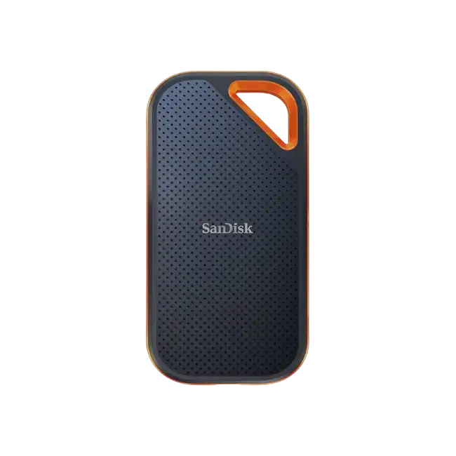SanDisk Extreme PRO Portable V2 - SSD - cifrado - 1 TB - externo (portátil) - USB 3.2 Gen 2x2 (USB-C conector) - AES de 256 bits - para Intel Next Unit of Computing 13 Extreme Kit - NUC13RNGi7-3