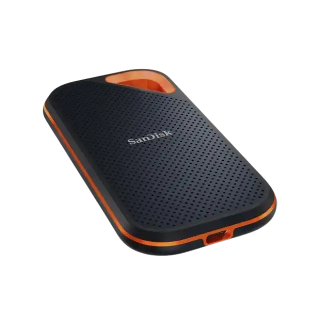 SanDisk Extreme PRO Portable V2 - SSD - cifrado - 1 TB - externo (portátil) - USB 3.2 Gen 2x2 (USB-C conector) - AES de 256 bits - para Intel Next Unit of Computing 13 Extreme Kit - NUC13RNGi7-2