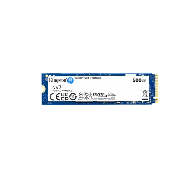 Kingston - Internal hard drive - 500 GB - M.2 2230 - Solid state drive - NV3 M.2 2230 PCIe 4.0 NVMe-3