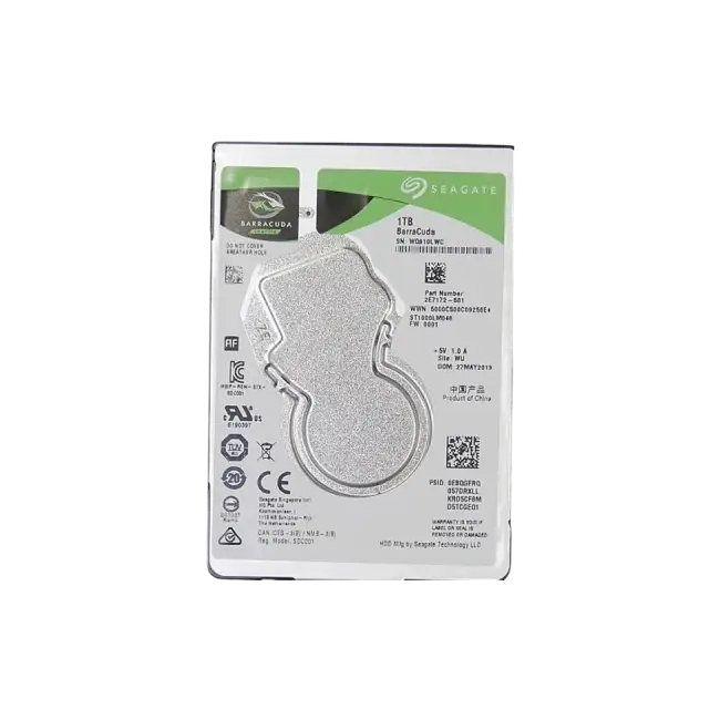 Seagate Guardian BarraCuda ST1000LM048 - Disco duro - 1 TB - interno - 2.5" - SATA 6Gb/s - 5400 rpm - búfer: 128 MB-1