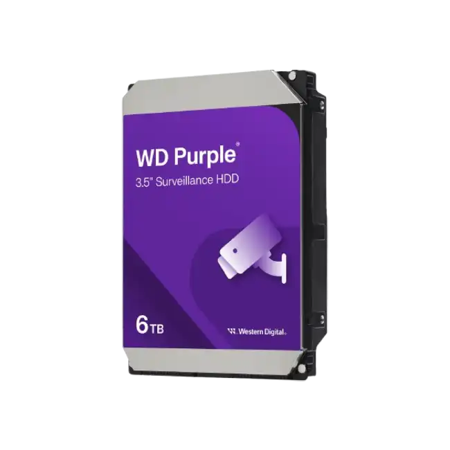 WD Purple WD64PURZ - Disco duro - 6 TB - vigilancia - interno - 3.5" - SATA 6Gb/s - 5400 rpm - búfer: 256 MB-4
