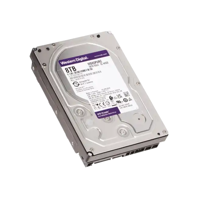 Western Digital WD Purple - Disco duro - Disco duro interno - 8 TB - 3.5" - 7200 rpm - Serial ATA-300-4