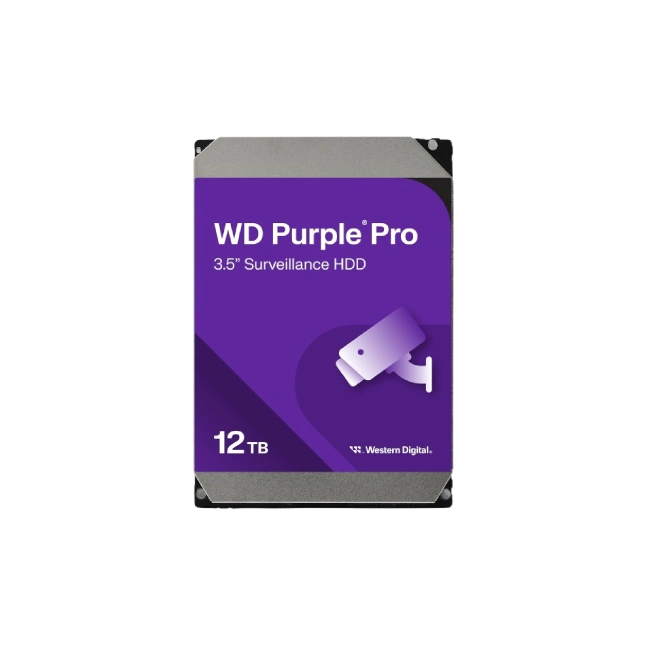 Western Digital WD Purple - Hard drive - Internal hard drive - 12 TB - 3.5" - 7200 rpm