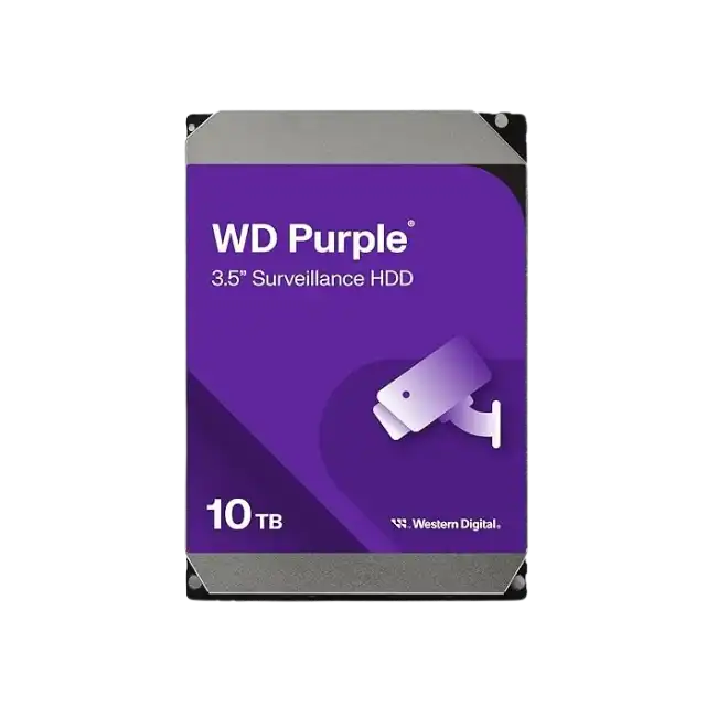 Western Digital WD Purple - Hard drive - Internal hard drive - 10 TB - 3.5" - 7200 rpm-3