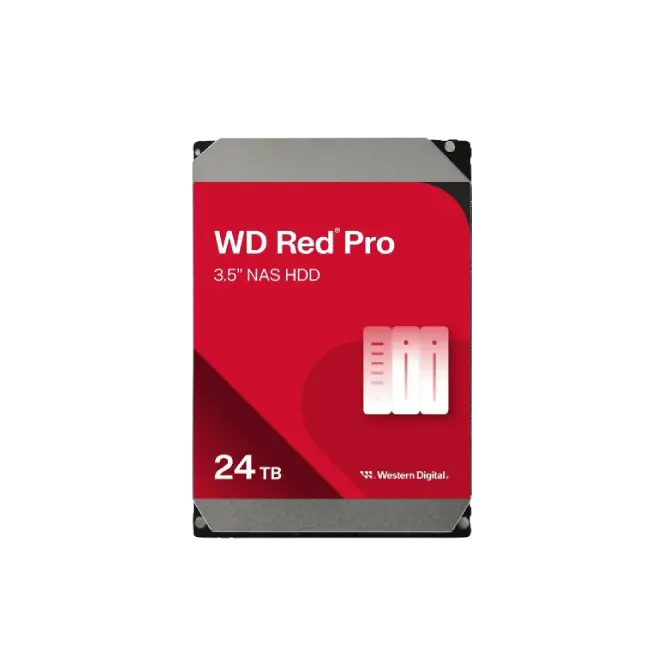 Western Digital WD Red Pro - Hard drive - Internal hard drive - 24 TB - 3.5" - 7200 rpm-3