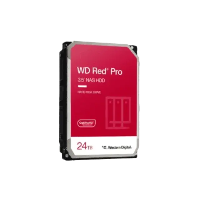 Western Digital WD Red Pro - Hard drive - Internal hard drive - 24 TB - 3.5" - 7200 rpm