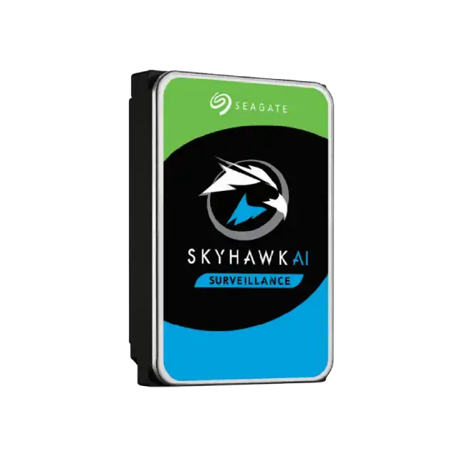 Seagate SkyHawk AI ST8000VE001 - Disco duro - 8 TB - interno - 3.5" - SATA 6Gb/s - búfer: 256 MB - con Recuperación de datos Seagate Rescue de 3 años