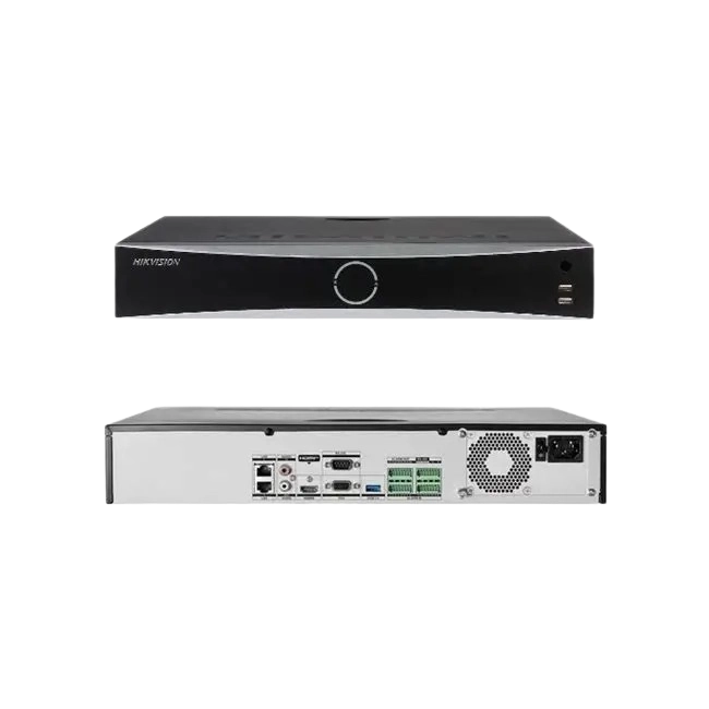 NVR Hikvision DS-7732NXI-K4 32 Canales AcuSense Resolucion Maxina 12 MPX  H.265+ 4 Slot HSS-2