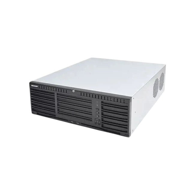NVR Hikvision DS-96128NI-I16-P 128 Canales Resolucion Hasta 12Mpx  16 Slot Sata 2 Puertos de Red Fuente de poder Redundante-1