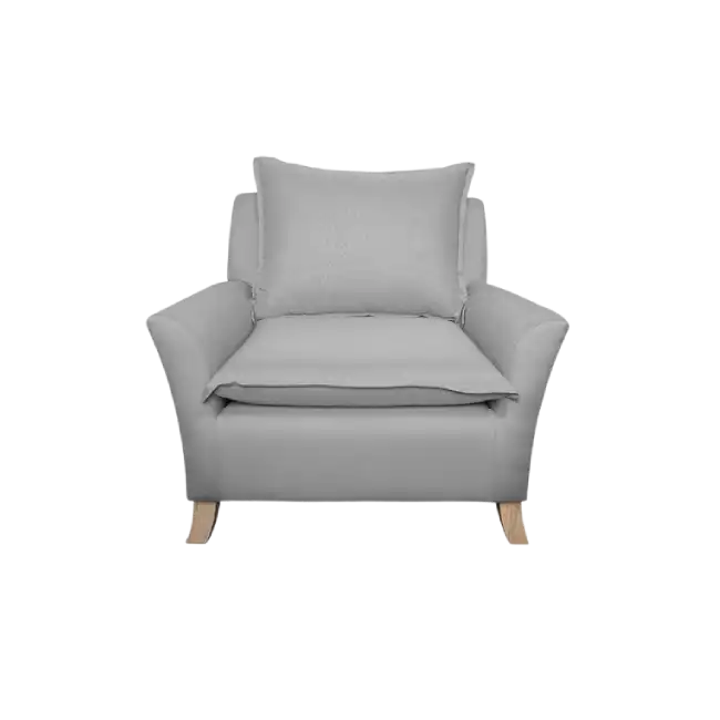 Sillon Individual DZ-SF-051 Interior de Madera Solida Espuma de Alta Densidad Color Gris