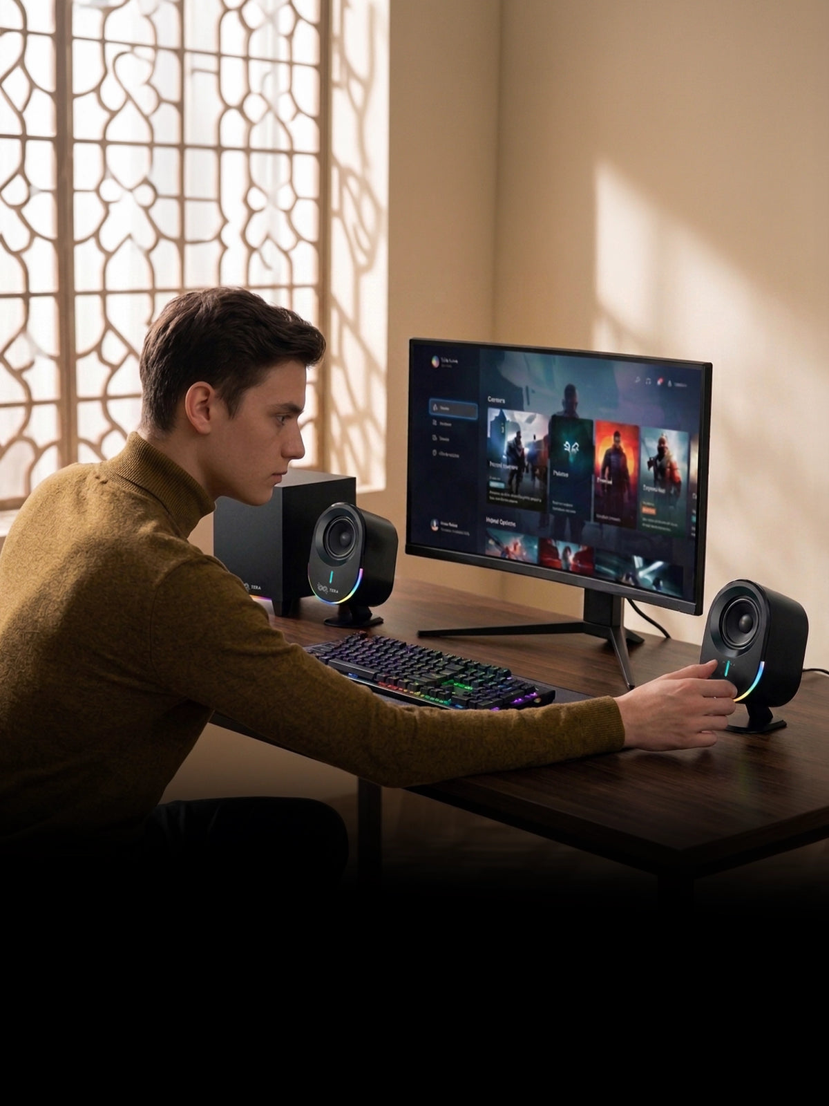 Tera GameSound Bluetooth TERA-GAME-AUD-21-50W Channel2.1 50W Color Negro-5