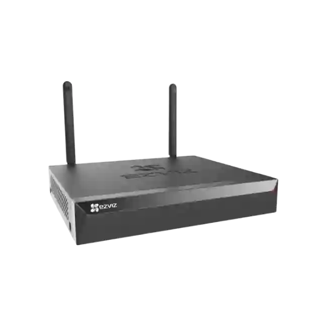 EZVIZ - NVR independiente de 1U - 8 canales de vídeo - CS-X5S-R100-8W - con salidas HDMI y VGA - Soporta cámaras de alta resolución de hasta 3K de calidad de vídeo - Alcance Wi-Fi hasta 100 m (300 ft) @2.4Ghz - Tecnología de vídeo H.265 - Hasta 8TB de alm
